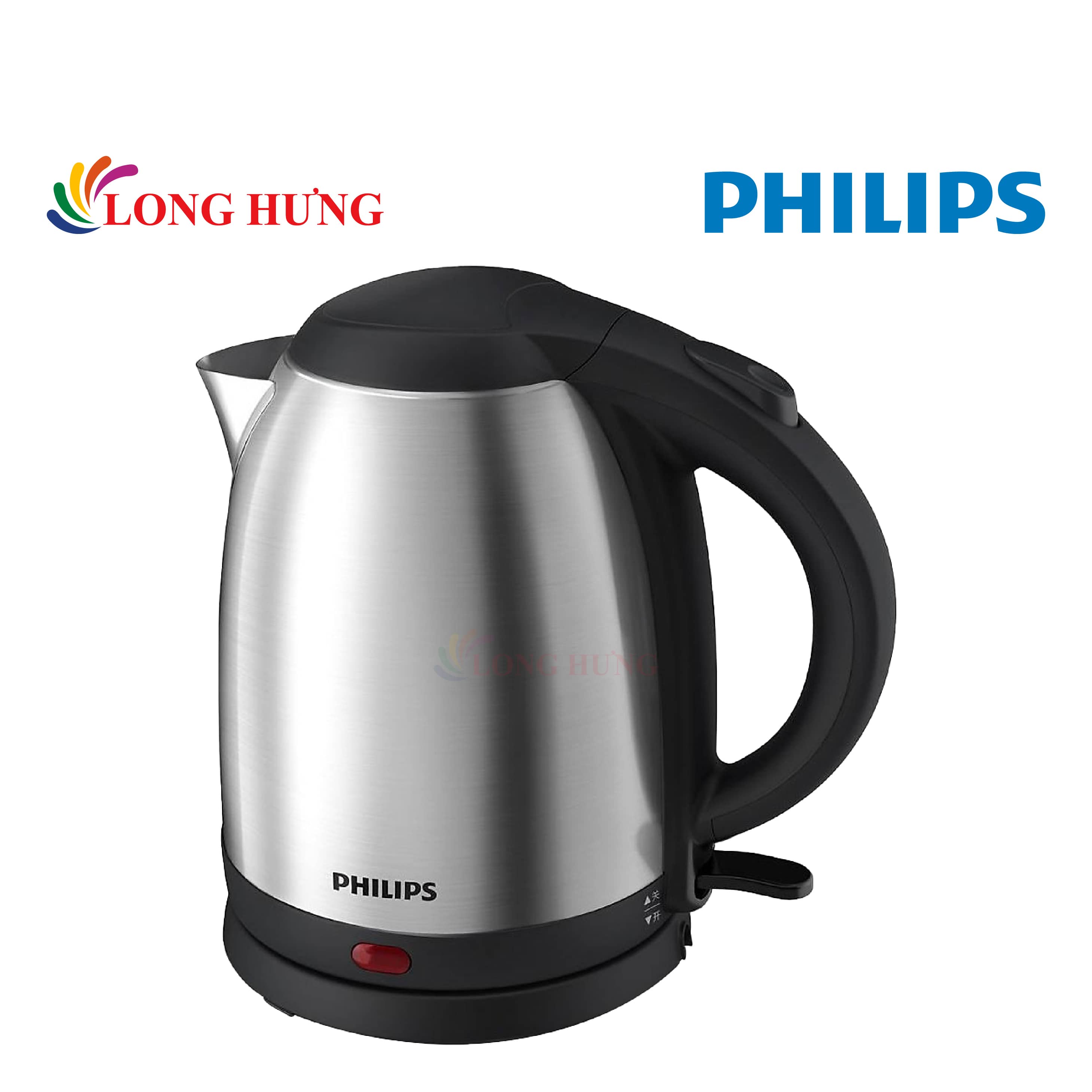 Bình đun siêu tốc Philips 1.5 lít HD9306/03 - Hàng chính hãng - Thiết kế nhỏ gọn tiện dụng, chất liệu tay cầm an toàn, tính năng thông minh