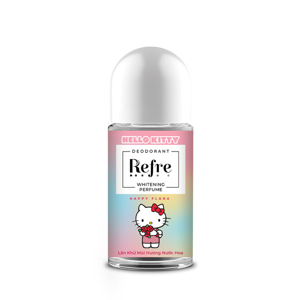 Lăn Khử Mùi Refre Happy Flora Hello Kitty Hương Hạnh Phúc 40ml | Deodorant Whitening Perfume
