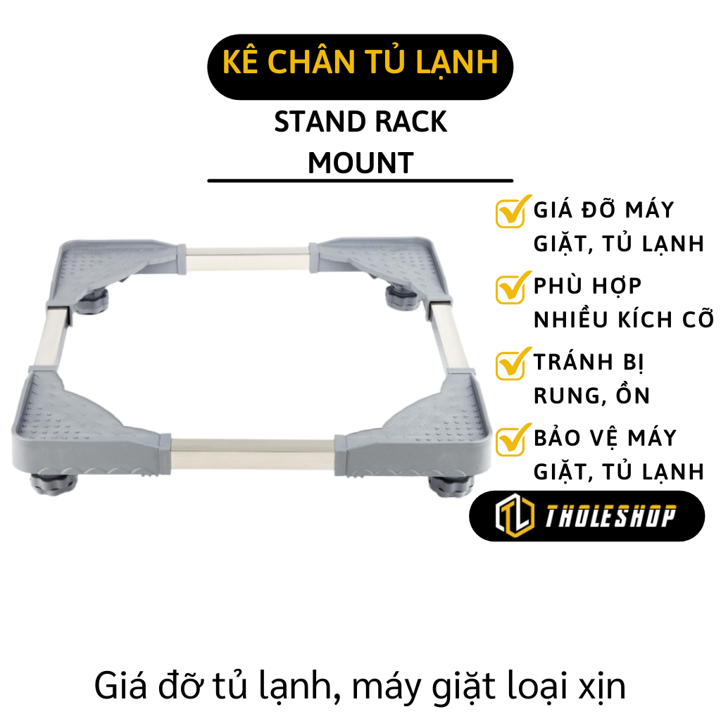 Chân Tủ Lạnh - Giá Đỡ Máy Giặt Tránh Bị Rung Và Ôn, Kê Tủ Lạnh Chống Ẩm - Kệ Chân Tủ Lạnh Đa Năng 5045