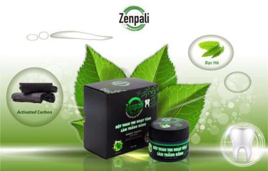 Zenpali Bột Than Tre Hoạt Tính Trắng Răng [Hàng Chuẩn Cty]