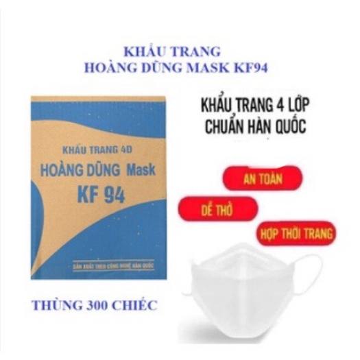 Chiếc Khẩu Trang Kháng Khuẩn 4D Hoàng Dũng Mask KF94, Đạt Chuẩn Hàn Quốc, Kháng Khuẩn - Ngăn Ngừa Vi Khuẩn