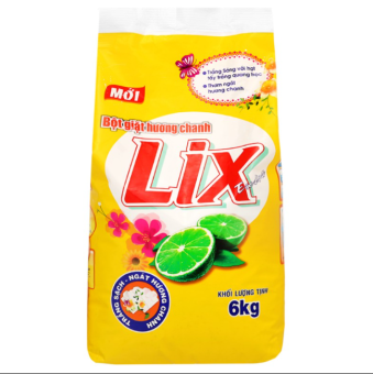 Bột giặt Lix Extra hương chanh 5.5kg