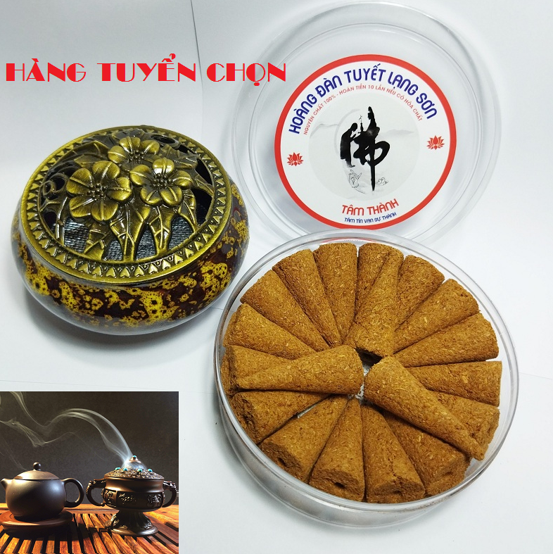 (Hàng Biếu CAO CẤP) Hộp 35 nụ Hoàng Đàn TUYẾT Lạng Sơn CỰC THƠM, NGUYÊN CHẤT 100% - Nhang nụ_Nụ Hoàng Đàn_Xông trầm_Gỗ Hoàng Đàn