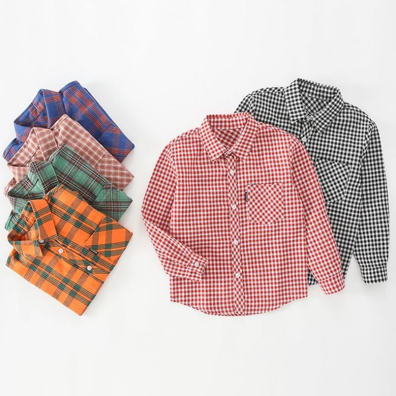 St4 size140-160 áo sơ mi bé trai, caro size đại quần áo trẻ em hàng quảng châu