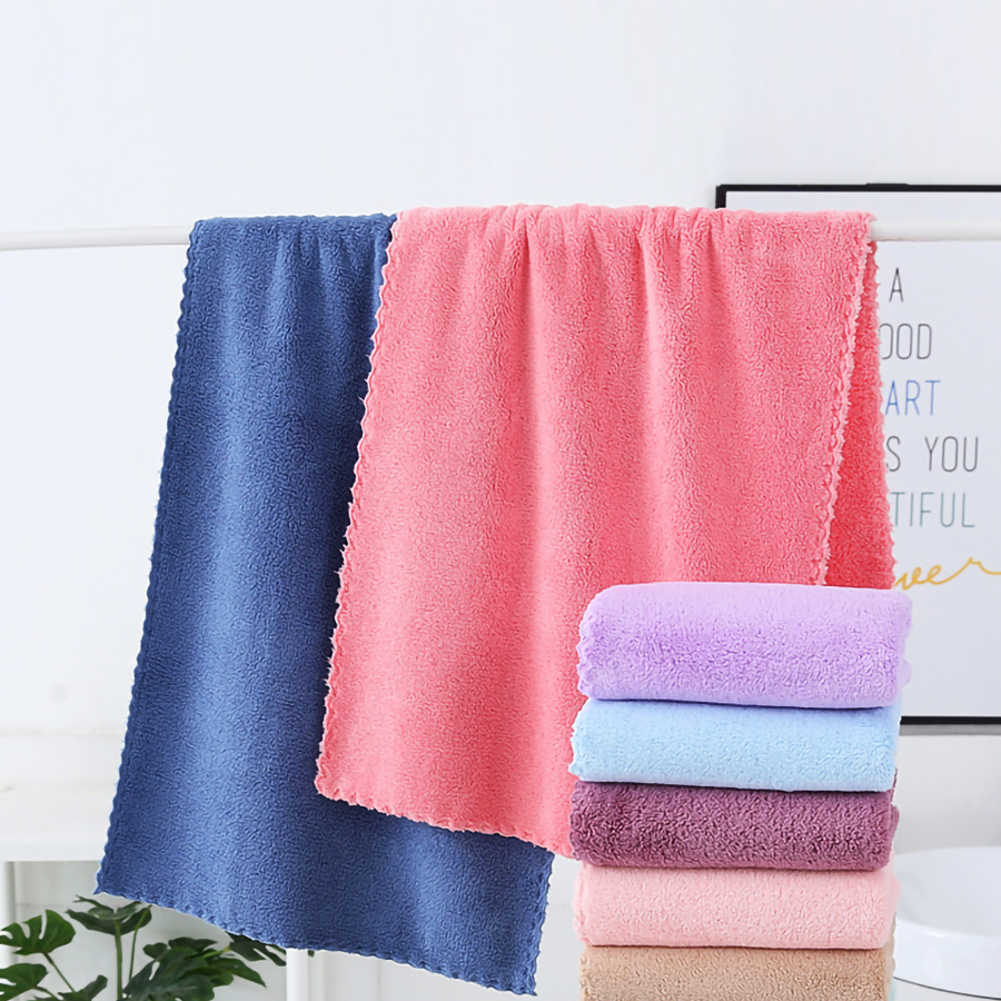 Khăn lau mặt siêu mềm 60 x 30 cm Living C KH60 khăn tắm đa năng mềm mại siêu thấm nước chất vải dày không ra lông chất liệu an toàn cho da