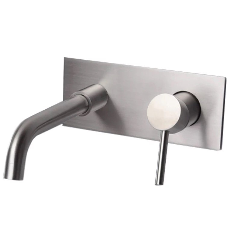 Vòi chậu rửa mặt Vòi lavabo âm tường nóng lạnh Inox FC-A05