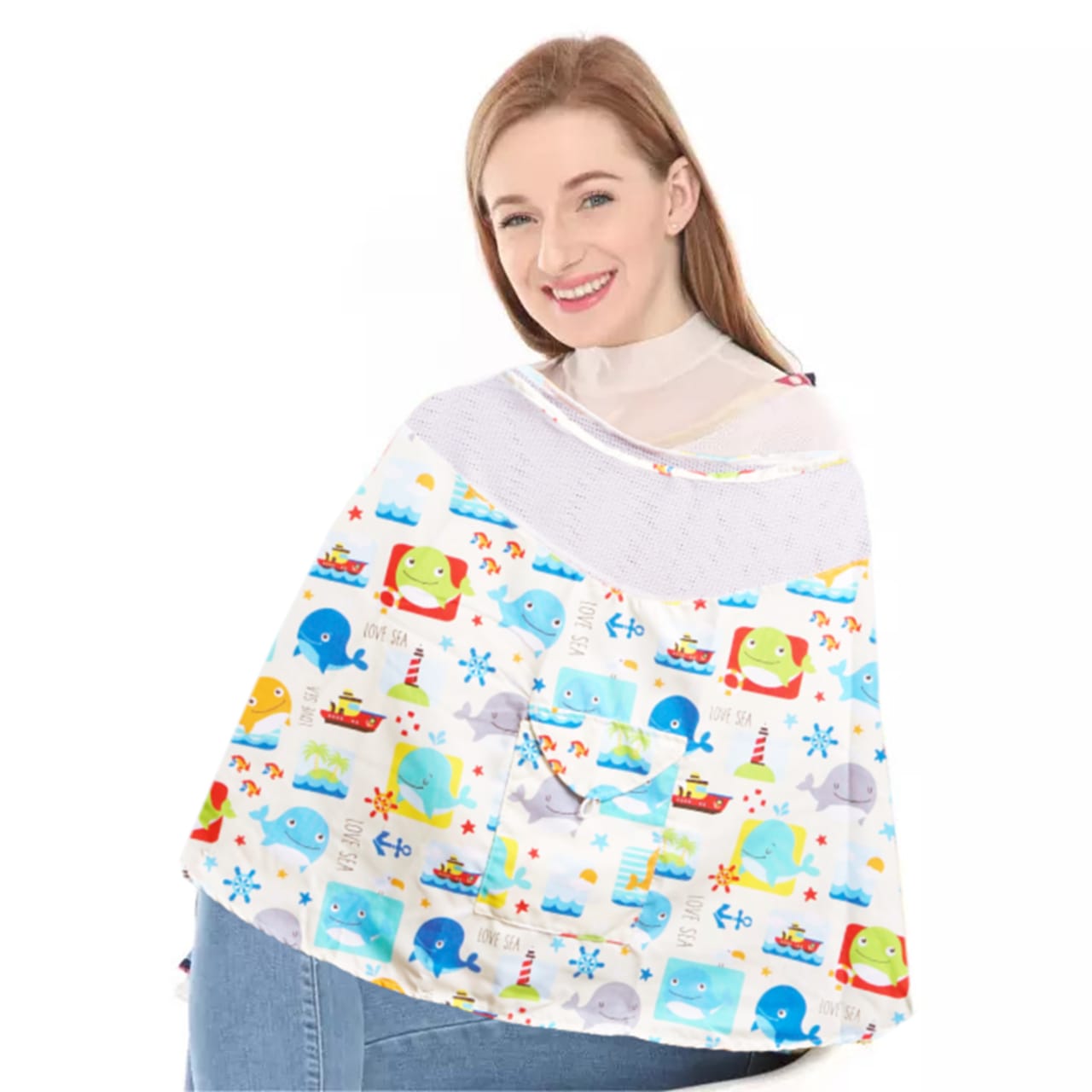 Apron Lingkar Kain Penutup Menyusui Lucu Hiqh Quality / Kain Penutup Menyusui / Celemek Saat Menyusui/ Apron Menyusui Bahan Premium