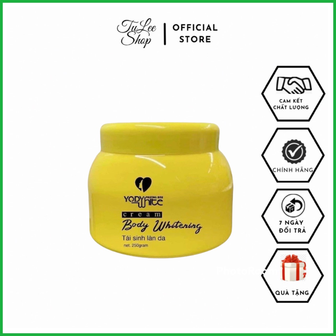 [FREE SHIP+Quà tặng 10k]Kem body Yody White  phương anh-chính hãng-tái tạo da-hồng-tái sinh dưỡng thể white- giá rẻ-250g TuLee TL09 trắn da, dưỡng da,quà tặng nạ đắp mặt 10k
