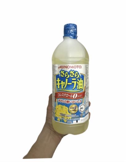 1Lit Dầu Hoa Cải Nhật loại date mới đủ tem phụ - Dầu ăn hạt cải chiên xào rán Nhật Bản