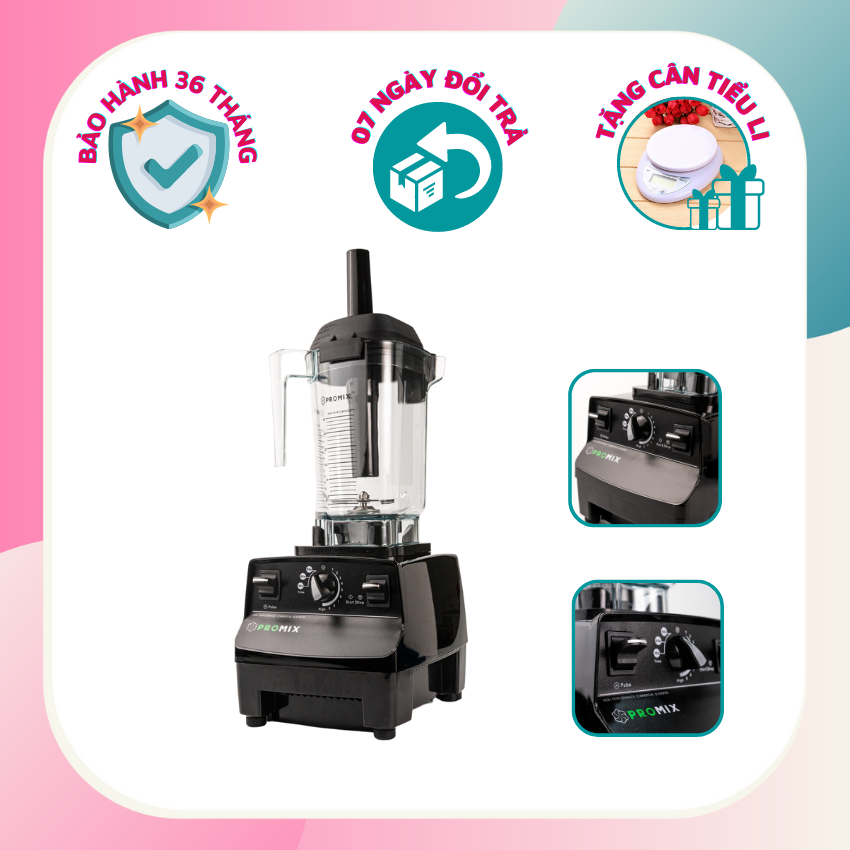 [Freeship + Quà] Máy Xay Sinh Tố Công Nghiệp Promix PM 919, Xay Đá, Sinh Tố, Trái Cây chuyên dụng cho quán cà phê, bảo hành tới 3 năm, tặng 1 cân tiểu li nhà bếp | Viet Shop Da Nang