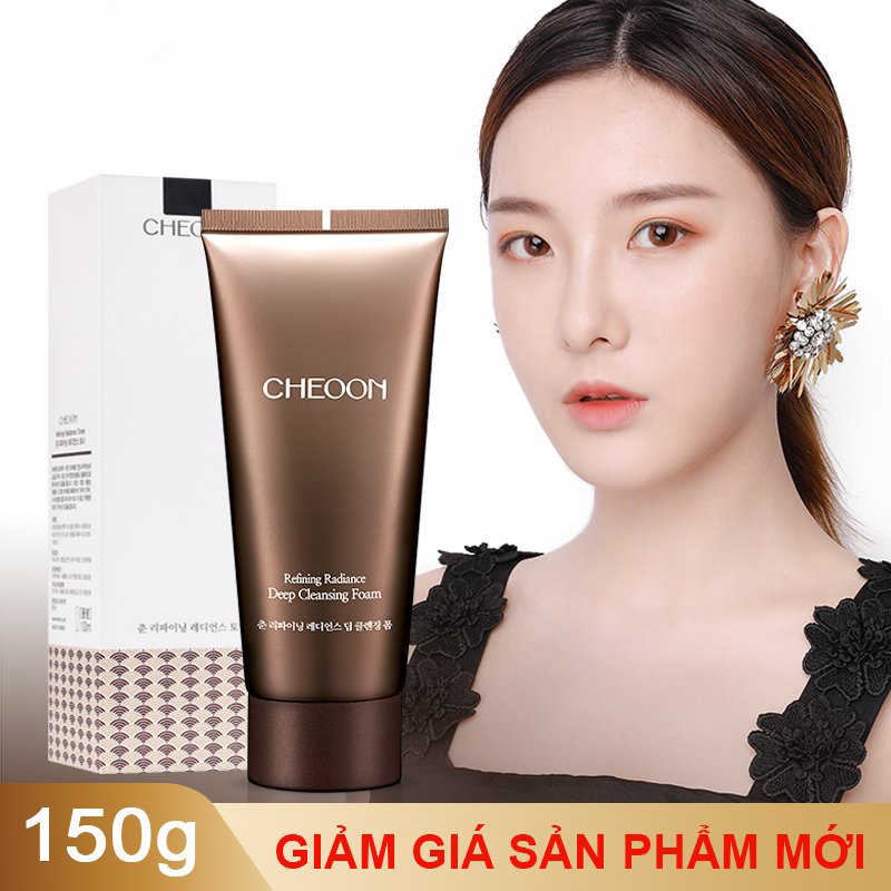 Sữa rửa mặt giữ ẩm, trắng da, chiết xuất thiên nhiên từ linh chi, dâu tằm Refining Radiance Deep Cleansing Foam 150g,sữa rửa mặt dưỡng ẩm, sữa rửa mặt sạch sâu ,sữa rửa mặt sạch da