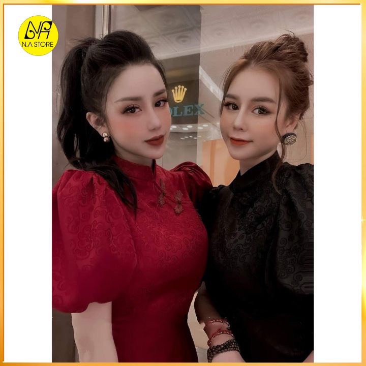 Đồ lam đi chùa # gấm tay phồng