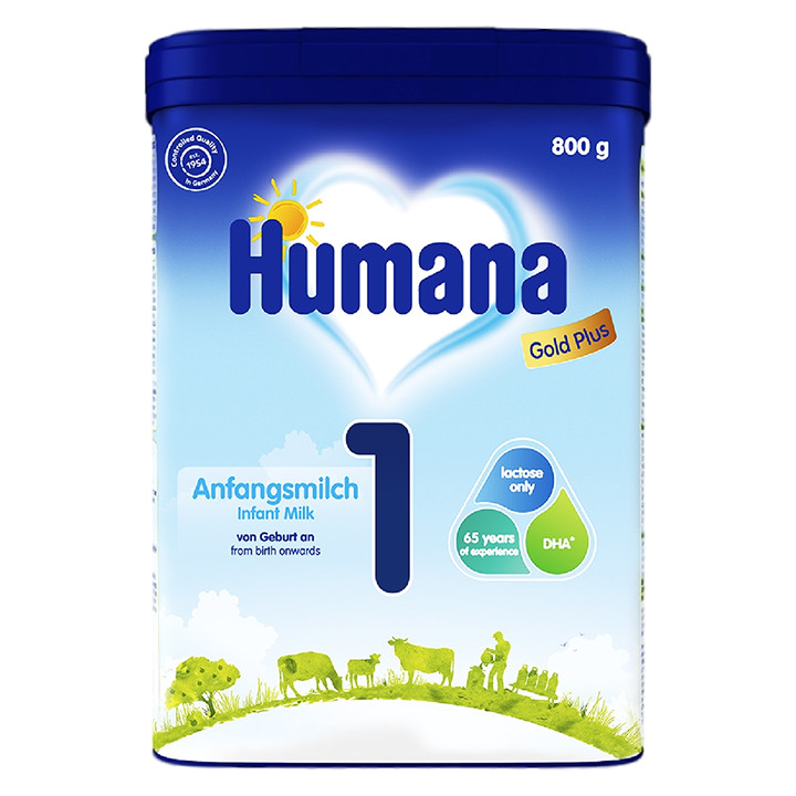Sữa Humana step 1 của Đức 800g trẻ từ 0-6 tháng
