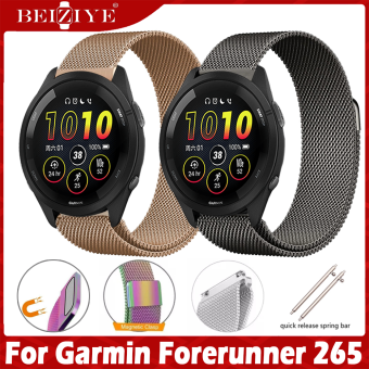 Dành For Garmin Forerunner 265 dây đeo đồng hồ nghệ thuật Dây đeo Milanese Dành For Garmin Forerunner265 dây đeo vòng đeo tay artwatch Vòng đeo tay Phụ kiện dây đeo đồng hồ thay thế