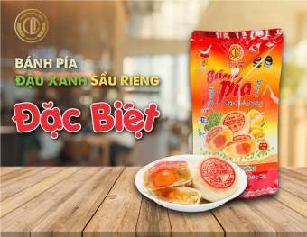 Bánh Pía Đậu Xanh Sầu Riêng Trứng Muối Đặc Biệt {Gói 500gam/ 5 Cái} - Công Lập Thành{ Bánh Trung Thu, Bánh Kẹo, Lạp Xưởng, Đặc Sản Sóc Trăng }
