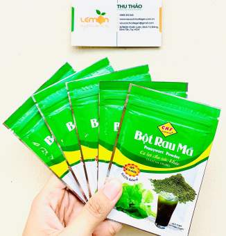 Bột rau má nguyên chất 100% lá rau má tươi có lợi cho sức khỏe hiệu Nam Giao (gói 7,5g)