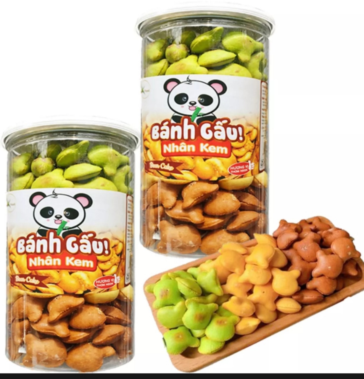 [COMBO]- 2 HŨ BÁNH GẤU MIX 3 VỊ THƠM NGON- MỖI HŨ 350G