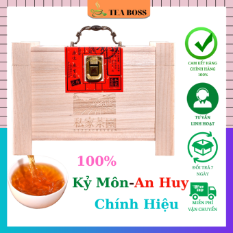 KỲ MÔN HỒNG TRÀ KIM TUẤN MI THƯỢNG HẠNG 330 GRAM (ĐÓNG THÙNG GỖ CÓ NIÊM PHONG) hot mới 2022 TEA BOSS TBOS00 Tặng 1 khăn dưỡng ấm giá chị 29k ,trà kim tuấn mi gói 330g