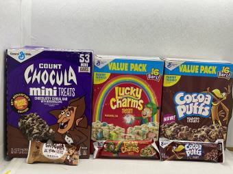 Bánh ngũ cốc các loại: Lucky charm-Cocoa Puff...- Mỹ (Tách lẻ)