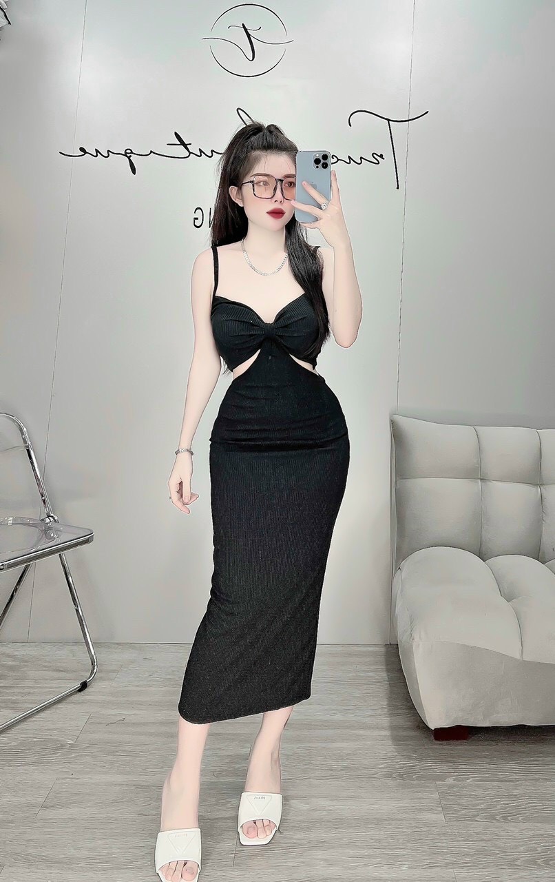 Đầm body tôn dáng cực sang chảnh.haco kho sỉ.