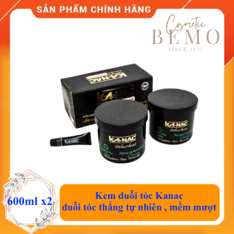 Kem duỗi tóc Kanac 600ml duỗi tóc thẳng tự nhiên, mềm mượt tóc