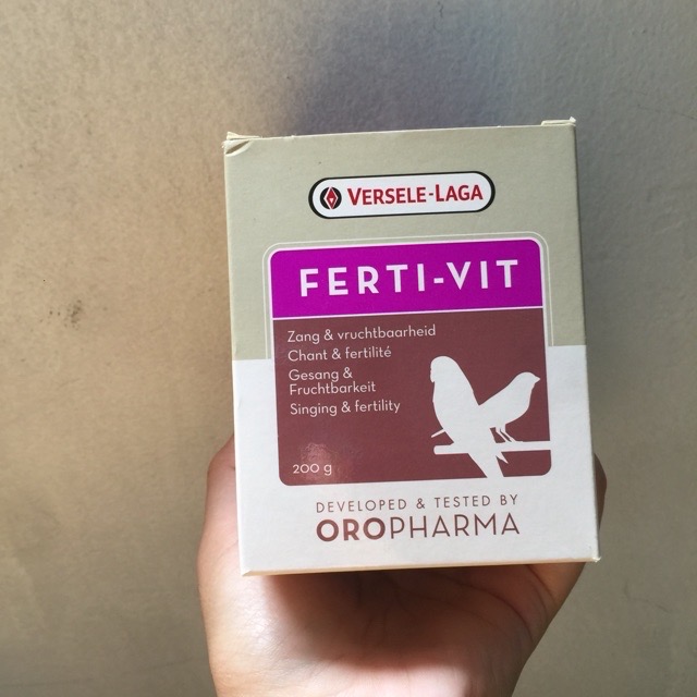 Ferti vit hỗ trợ tăng cồ cho chim cảnh hàng nhập Bỉ
