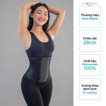 Đai Gen Nịt Bụng Giảm Eo Latex Chuẩn Chính Hãng Colombia Ann Chery mã 2038 Gồm 4 Xương Thép Dẻo