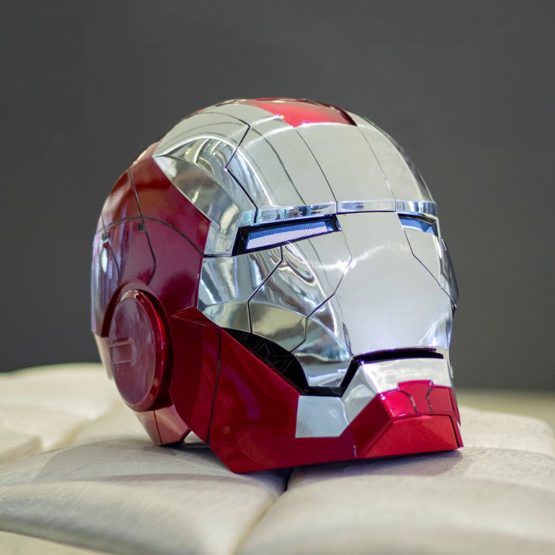 iron man mark 5 mk5 helmet mask led cosplay prop