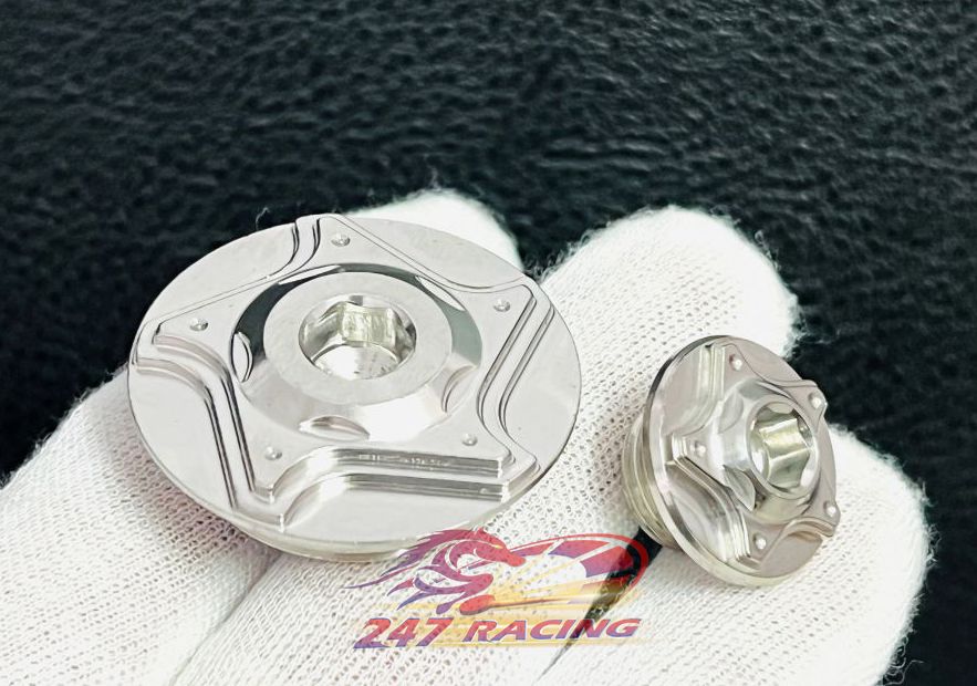 Ốc mâm lửa INOX 304 mẫu mới ĐẦU SAO THẲNG gắn xe máy Wave,Dream,Winner Blade