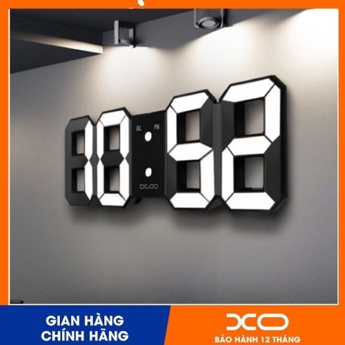 Đồng hồ led 3d treo tường, để bàn thông minh tn828 smart clock