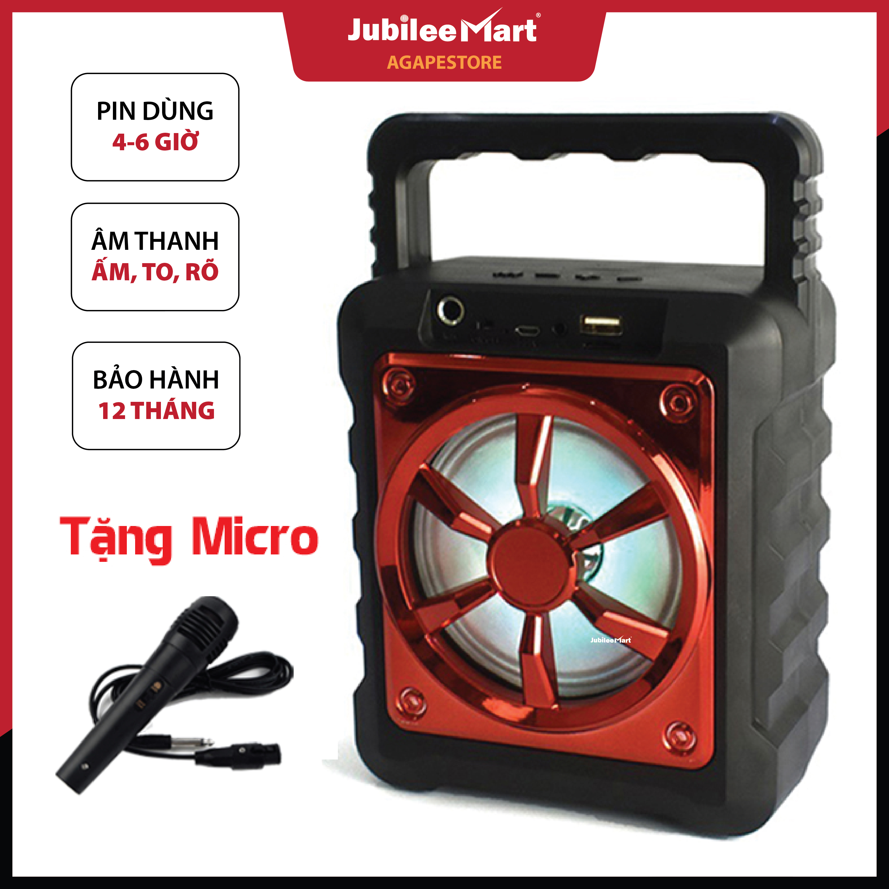 LOA TỐT- Loa bluetooth hát karaoke kèm mic, loa bluetooth hát karaoke mini, loa kẹo kéo mini giá rẻ, loa karaoke bluetooth gia đình