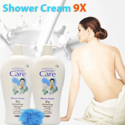 Sữa Tắm Dê White Care 9x Cao Cấp Chai Khổng Lồ 1200ml, (Date: 36 Tháng) Hương Thơm Quyến Rũ - Sữa Tắm Dê Care Cho Làn Da Mịn Màng Như Lụa