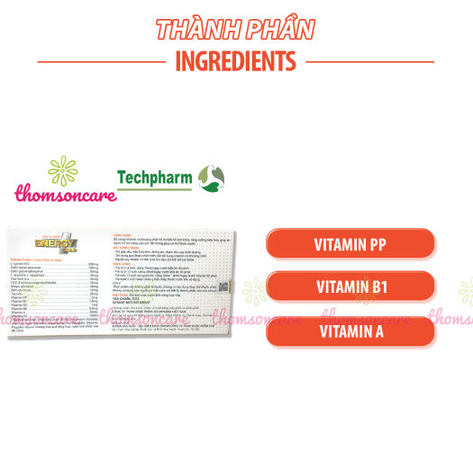 Energy Gold Đa vi chất Hộp 20 ống - bổ sung vitamin, hỗ trợ tăng sức đề kháng cho bé, tăng miễn dịch cho trẻ