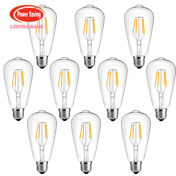Combo 10 bóng led edison st64 4w