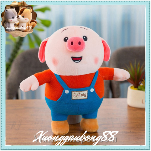 Thú Gấu Bông, gối ôm Heo TikTok Mặc Yếm Cao 50cm Siêu Đáng yêu Dễ Thương-xuonggaubong88
