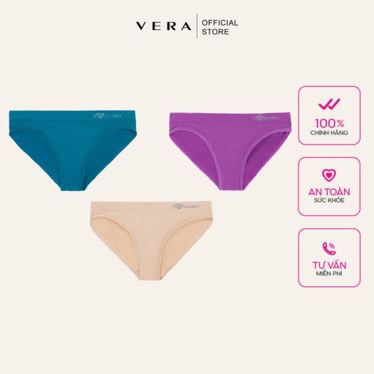 Quần lót Misaki seamless phối ren in chữ - 0180