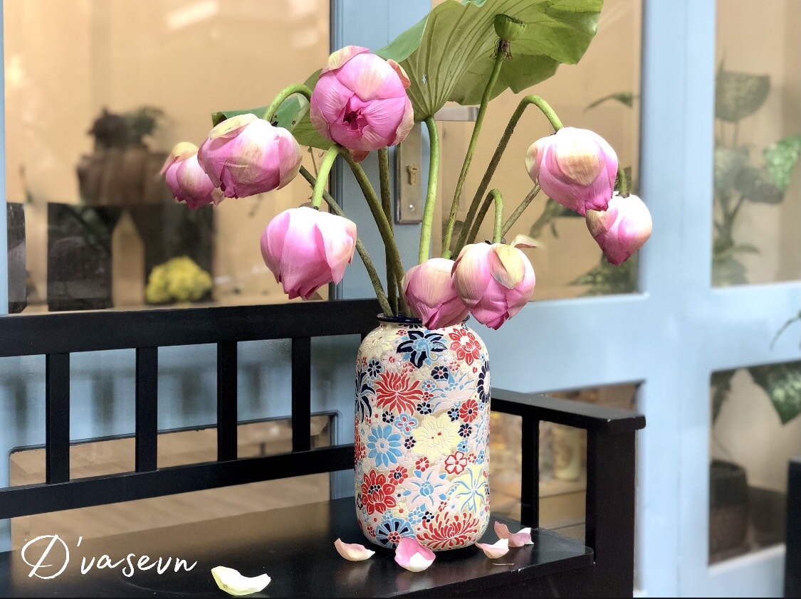 Bình bách hoa cắm hoa trang trí cao cấp