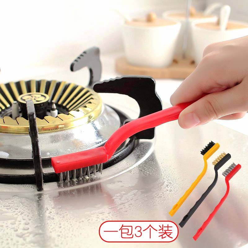 Set 3 bàn chải sắt nhỏ làm sạch, đánh bóng kim loại rỉ sét - 577