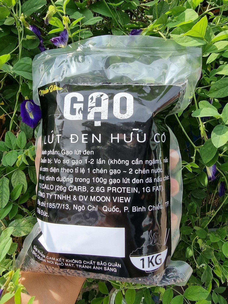 1 kg gạo lứt đen điện biên - thơm ngon
