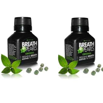 Bộ 2 Hộp Viên uống thơm miệng Breath Pearls (50 viên x 2 hộp)