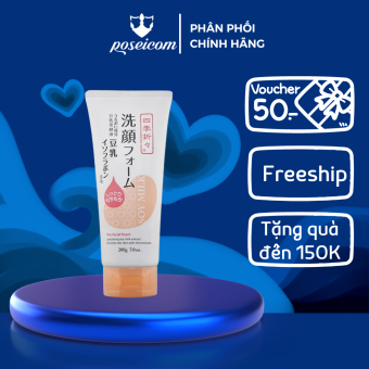 Sữa rửa mặt Đậu nành Nhật Bản Kumano Shikioriori Soy Milk Facial Foam 200g POSEICOM SRM03 4513574028098 - Milaganics Store