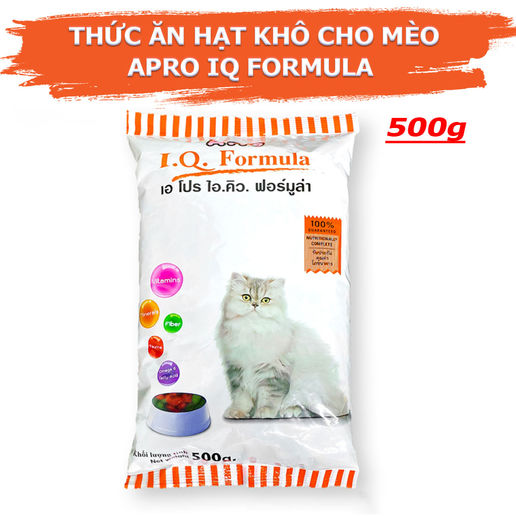 Thức Ăn Hạt Cho Mèo Lớn Apro Cat, Hạt Mèo Apro I.Q Formula 500g