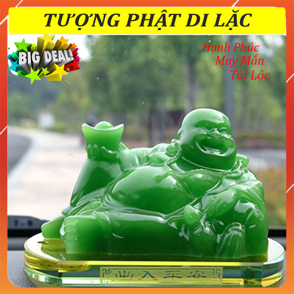 Tượng phật di lặc tượng phật di lặc, tượng ngọc phật di lặc để trên xe, trong nhà, mang lại may mắn, bình an