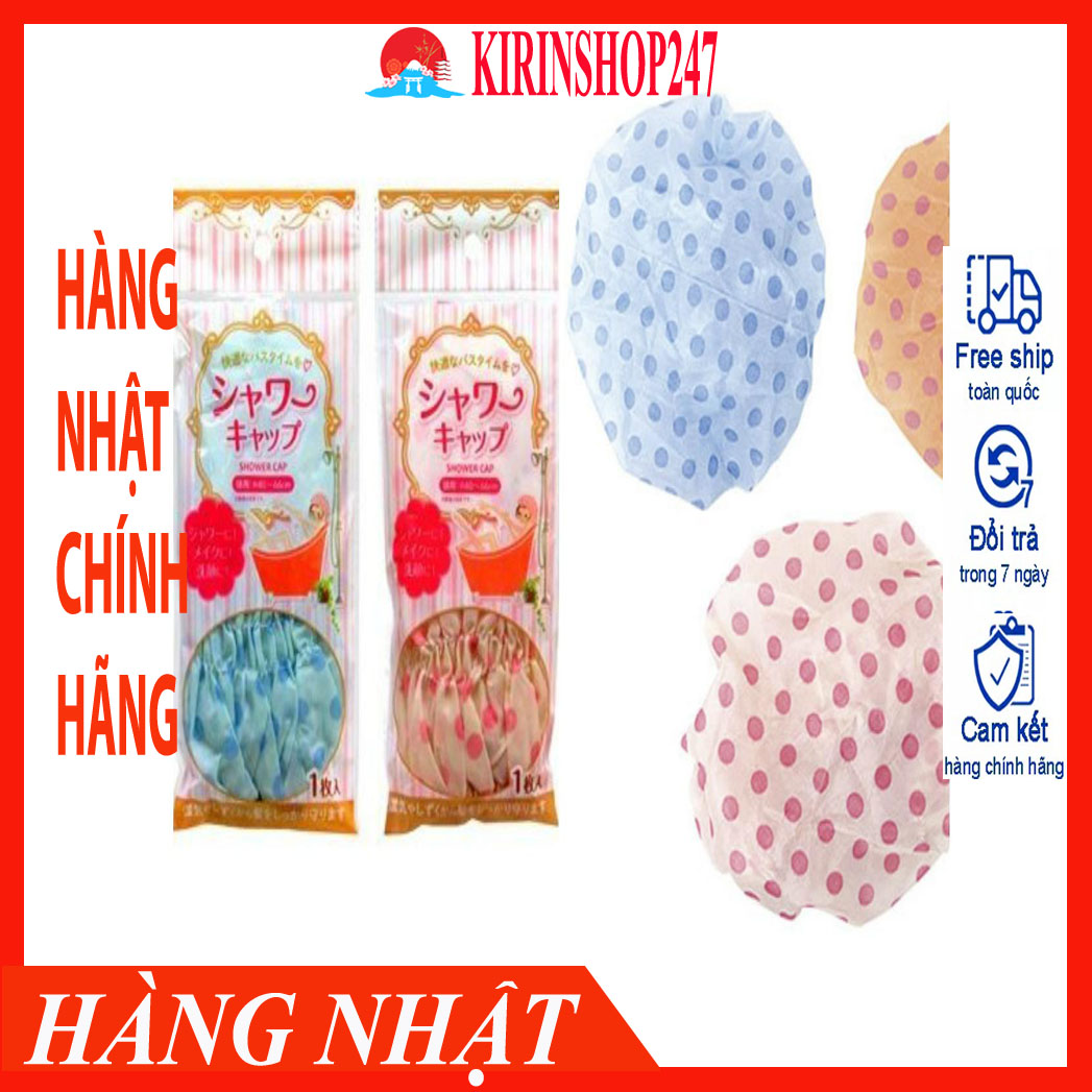 Mũ chụp tóc khi tắm Hàng Nhật