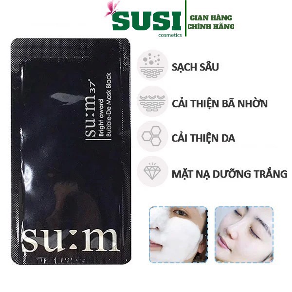Mặt nạ thải độc sum 37 White Award Bubble-De Mask sample 2ml