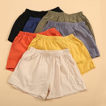 Quần short nữ ống rộng vải cotton lanh ống rộng BIGSIZE 40 đến 80kg