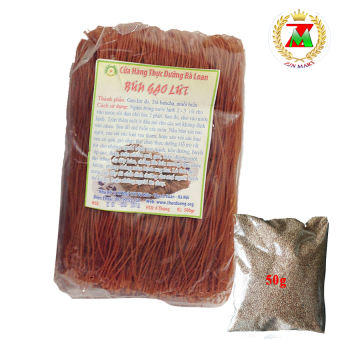 Bún Gạo Lứt Bà Loan túi 500G Và 50g Mè Vàng làm bún gạo lứt tại nhà, bún gạo lứt trộn