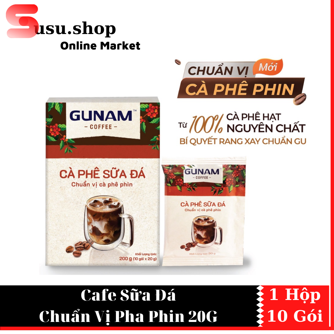 Cà phê hòa tan gunam cà phê sữa đá