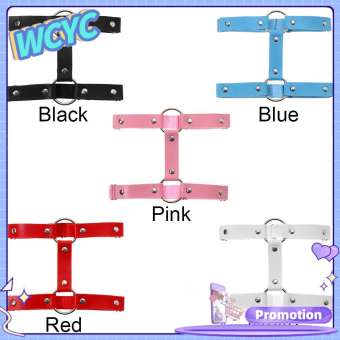 WCYC Elastice Da thú Punk 2 hàng Gothic Vòng đùi Nịt tất Đai Garter Garter cho Chân