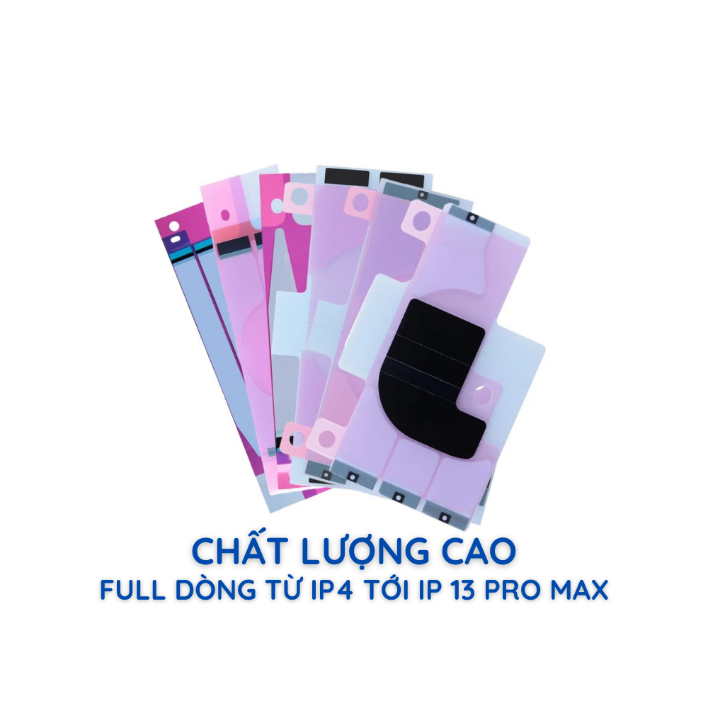 Seal keo dán pin iphone chất lượng cao DEJI full dòng từ 4 tới 13 Pro Max